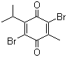 2,5-Dibromo-3-isopropyl-6-methylbenzoquinone molecular structure (CAS 29096-93-3)