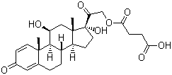 structure of CAS# 2920-86-7, Prednisolone succinate