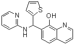 CAS # 292057-76-2, 7-[(2-Pyridinylamino)-2-thienylmethyl]-8-quinolinol
