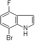 structure of CAS# 292636-09-0, 4-Fluoro-7-bromoindole