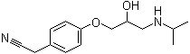 CAS # 29277-73-4, 4-[2-Hydroxy-3-[(1-methylethyl)amino]propoxy]benzeneacetonitrile