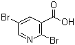 structure of CAS# 29312-99-0, 2,5-Dibromonicotinic acid