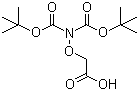 structure of CAS# 293302-31-5, Bis-Boc-aminooxyacetic acid