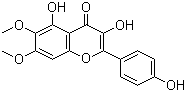 CAS # 29536-41-2, 3,4',5-Trihydroxy-6,7-dimethoxyflavone, Betuletol, Eupaletin, Eupalitin, 6,7-Dimethoxy-3,5,4'-trihydroxyflavone