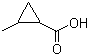 structure of CAS# 29555-02-0, 2-Methyl-1-cyclopropanecarboxylic acid