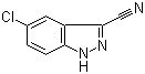 5-Chloro-1H-indazole-3-carbonitrile molecular structure (CAS 29646-35-3)