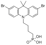 CAS # 2971088-37-4, (4-(2,7-Dibromo-9,9-dimethylacridin-10(9H)-yl)butyl)phosphonic acid