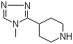 CAS # 297172-18-0, 4-(4-Methyl-4H-1,2,4-triazol-3-yl)piperidine