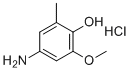 4-Amino-6-methoxy-o-cresol hydrochloride molecular structure (CAS 2977-70-0)