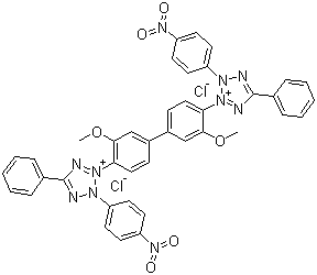 Nitrotetrazolium blue chloride molecular structure (CAS 298-83-9)