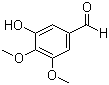structure of CAS# 29865-90-5, 3,4-Dimethoxy-5-hydroxybenzaldehyde