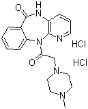 structure of CAS# 29868-97-1, 盐酸哌仑西平