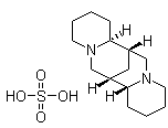 CAS # 299-39-8, Sparteine sulfate, Sparteine, sulfate , (-)-Sparteine sulfate, NSC 143087, NSC 26253, NSC 402663, Spal, Spareng, Sparm, Spartea