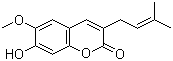 CAS # 299159-90-3, 7-Hydroxy-6-methoxy-3-prenylcoumarin