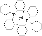 structure of CAS# 29934-17-6, Dichlorobis(tricyclohexylphosphine)palladium(II)