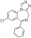 Estazolam molecular structure (CAS 29975-16-4)
