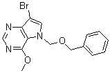 structure of CAS# 299916-62-4, 7-溴-4-甲氧基-5-[(苯基甲氧基)甲基]-5H-吡咯并[3,2-d]嘧啶