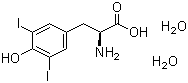 CAS # 300-39-0, 3,5-Diiodo-L-tyrosine dihydrate, 3,5-Diiodo-beta-(p-hydroxyphenyl)alanine dihydrate