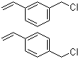 CAS # 30030-25-2, Vinylbenzyl chloride, Chloromethylstyrene, (Chloromethyl)vinylbenzene