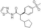 CAS # 300353-13-3, Ro 0281675, (2R)-3-Cyclopentyl-2-[4-(methanesulfonyl)phenyl]-N-(thiazol-2-yl)propionamide