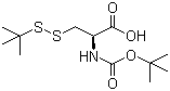 CAS # 30044-61-2, Boc-S-tert-butylmercapto-L-cysteine, Boc-Cys(StBu)-OH, N-[(tert-Butoxy)carbonyl]-3-[(tert-butyl)dithio]-L-alanine