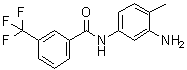 structure of CAS# 30069-31-9, N-(3-Amino-4-methylphenyl)-3-(trifluoromethyl)benzamide