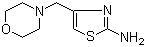 structure of CAS# 3008-61-5, 4-(4-Morpholinylmethyl)-2-thiazolamine