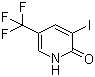 structure of CAS# 300851-88-1, 3-碘-5-(三氟甲基)-2(1H)-吡啶酮