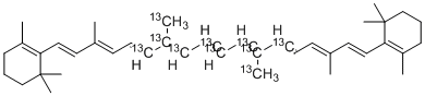 CAS # 301150-50-5, (12,12',13,13',14,14',15,15',20,20'-<sup>13</sup>C<sub>10</sub>)-&beta;,&beta;-carotene