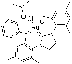 structure of CAS# 301224-40-8, (1,3-双(2,4,6-三甲基苯基)-2-咪唑烷亚基)二氯(邻异丙氧基苯亚甲基)合钌