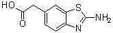 structure of CAS# 30132-15-1, 2-氨基-6-苯并噻唑乙酸