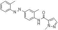 structure of CAS# 301326-22-7, 1-甲基-N-[2-甲基-4-[(2-甲基苯基)偶氮]苯基]-1H-吡唑-5-甲酰胺