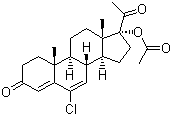 Chlormadinone acetate  molecular structure (CAS 302-22-7)