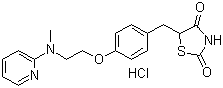 structure of CAS# 302543-62-0, 盐酸罗格列酮