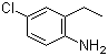 CAS # 30273-39-3, 4-Chloro-2-ethylaniline, (4-Chloro-2-ethylphenyl)amine