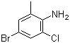 structure of CAS# 30273-42-8, 4-溴-2-氯-6-甲基苯胺