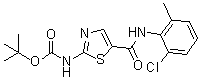 CAS # 302964-06-3, [5-[[(2-Chloro-6-methylphenyl)amino]carbonyl]-2-thiazolyl]carbamic acid 1,1-dimethylethyl ester