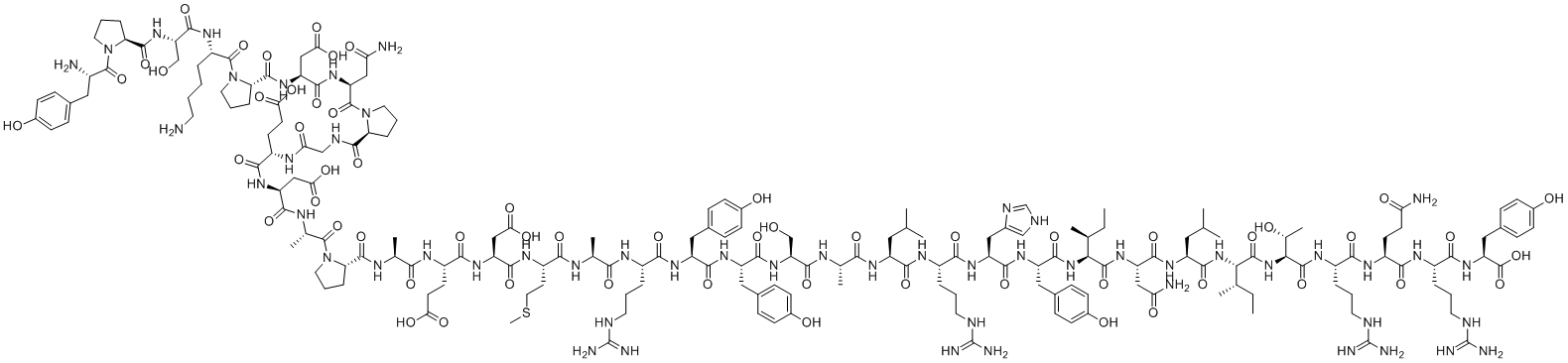 structure of CAS# 303052-45-1, Neuropeptide Y(29-64)