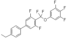 structure of CAS# 303186-19-8, 4-[Difluoro(3,4,5-trifluorophenoxy)methyl]-4'-ethyl-3,5-difluoro-1,1'-biphenyl