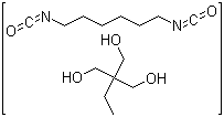 CAS # 30322-28-2, 1,6-Hexamethylene diisocyanate-trimethylolpropane copolymer, Hexamethylene diisocyanate-trimethylolpropane copolymer, Hexamethylene diisocyanate-trimethylolpropane polymer