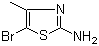 structure of CAS# 3034-57-9, 2-Amino-5-bromo-4-methylthiazole