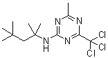 CAS 登录号：30357-42-7, 4-甲基-N-(1,1,3,3-四甲基丁基)-6-(三氯甲基)-1,3,5-三嗪-2-胺