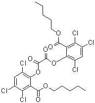 CAS # 30431-54-0, Bis(2,4,5-trichloro-6-carbopentoxyphenyl) oxalate, Bis(6-carbopentoxy-2,4,5-trichlorophenyl) oxalate, CPPO