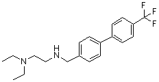 structure of CAS# 304694-40-4, N-(2-(二乙基氨基)乙基)-4-(4-三氟甲基苯基)苄胺