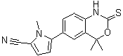 CAS # 304853-42-7, Tanaproget, 5-(4,4-Dimethyl-2-thioxo-1,4-dihydro-2H-benzo[d][1,3]oxazin-6-yl)-1-methyl-1H-pyrrole-2-carbonitrile, NSP 989