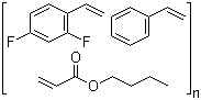 structure of CAS# 305371-97-5, 2,5-二氟苯乙烯-苯乙烯-丙烯酸丁酯聚合物