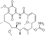 structure of CAS# 30562-34-6, 格尔德霉素