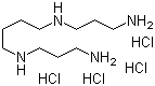 CAS # 306-67-2, Spermine hydrochloride, N1,N4-Bis(3-aminopropyl)-1,4-butanediamine hydrochloride, Spermine tetrahydrochloride
