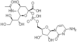 CAS 登录号：3063-71-6, 胞苷 5'-单磷酸酯-N-乙酰基神经氨酸