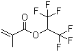 CAS # 3063-94-3, 1,1,1,3,3,3-Hexafluoroisopropyl methacrylate, Methacrylic acid, 2,2,2-trifluoro-1-(trifluoromethyl)ethyl ester, 1-Trifluoromethyl-2,2,2-trifluoroethyl methacrylate, 2,2,2-Trifluoro-1-(trifluoromethyl)ethyl methacrylate, Hexafluoroisopropyl methacrylate, Viscoat 6FM